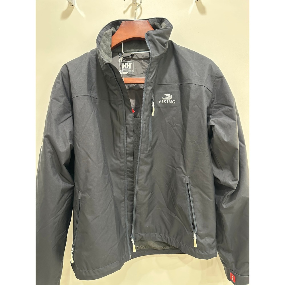Helly Hansen Crew Midlayer Jacket Navy Blue Viking Cruises Logo 30253 Mens L